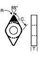 PCBN insert DNMA150604