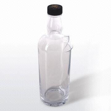 Glass Wine Bottle with Capacity of 50 to 1, 000mL,  Silk Printing and Bronzing for Surface Decoration