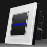 3-gang crystal glass panel remote control switch and intelligent switch