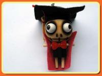 Professor Of The Forest Wooden Doll Cell Phone Charm