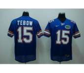 Nike NCAA Florida Gators # 15 Tim Tebow Blue Replica College Football Jersey