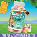 L' il Critters Omega 3 Gummy Fish Promotes Developing Brains The NutrientsThe Children Need for Smart Brain & Healthy Growth.