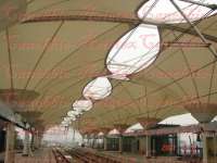 Tension Membrane Structure Awning of Railway Station