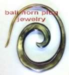 organic body piercing and body jewelry part. M.o.p sea shell tribal plugs