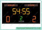 Electronic Football Scoreboard ,  Soccer LED Scoreboards For Football Courts Scoring Display Boards