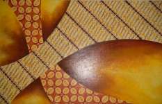 Lukisan Minimalis Motif Batik