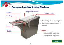 ALD-1 Ampoule Loading Device Machine