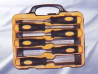 WOOD WORKING TOOLS >> 6 piece wooden chisel set  15060