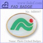 Photo Etched Metals badges