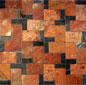mozaic parquit kincir red grey