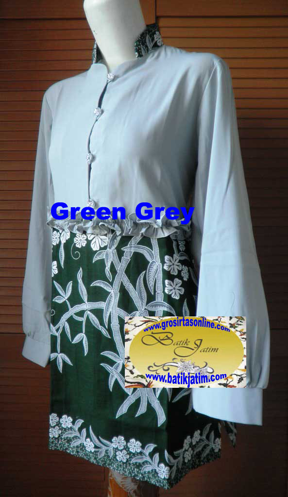 Blus Green Grey, MADE BY ORDER