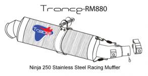 Trance RM 880 (Ninja 250 Racing Muffler)