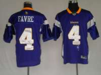 Minnesota Vikings 4 Brett Favre purple Authentic Jerseys