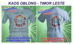 Kaos oblong cotton sablon - MEMBRU ASEAN ( Timor Leste)