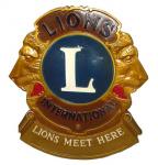 Plaque Lions International - Plakat Lion