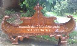 CHAISE PERAHU BLOK KAKI UKIR IKAN ( CODE : JD - CHL - 038 )