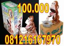 Celengan Monyet Pemakan Koin 100.000