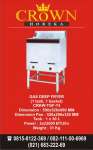 CROWN GAS DEEP FRYER CRKW-TGF-74