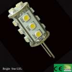 G4 LED with 15pcs 3528SMD,  10-30VAC/ DC,  360 degree beam angle