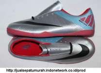 Sepatu Futsal Nike Mercurial Thunder 2 Silver-Biru Muda ( UK 39-43)