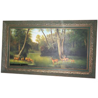 Frame Painting Hand Made &amp; Oil-Painting To The Canvas (Delapan Kijang)