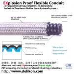 Electric water proof Braided Flexible metallic Conduit for metal industry wirings