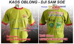 Kaos oblong katun sablon - HUT SIDOARJO - DJI SAM SOE