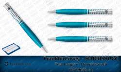 ( FranklinCovey )  Authorised Distributor for Indonesia  FranklinCovey- HARRISBURG TEAL LACQUER FC0082-3BP Metal Pen Souvenir / Gift and Promotion
