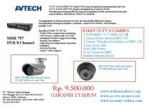 Paket CCTV 8 Camera + DVR 8 Ch