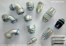 METRIC thread and PG thread liquid tight connector,  liquidtight conduit connector and fittings LIQUID TIGHT metal connector