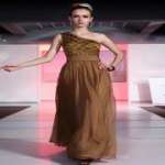 DORISQUEEN New Launched One Shoulder Brown Beaded Pakistani Ladies Dresses