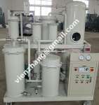 Double stage high vacuum oil filtration system