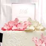 50th Wedding Anniversary Acrylic Cake Topper