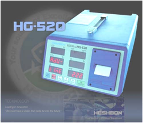 GAS ANALYZER HG-520 HESHBON-Alat Uji....