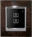 2-gang wood panel remote control wall switch and intelligent switch