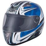 820-1 White-blue Motorcycle Helmet