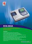 Three channel interpretive digital ECG machine( ECG-903A)