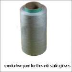 conductive yarn,  Conductive yarn for anti static gloves,  conductive yarn