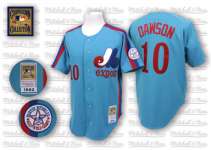 Montreal Expos # 10 Andre Dawson 1982 Blue Road Jersey