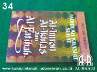 Buku hikmat Indo ( KHASIAT SURAT ALU IMRON,  AL-IKHLAS &amp; AL-FATIHAH ) ( BHI-34 ) Kanzul Hikmah