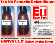Test Kit Formalin Paket Khusus Untuk Industri / Laboratorium