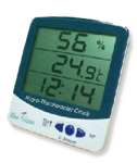 BLUE GIZMO Big Display Thermo-hygrometer with clock Model: BG-HTC-01