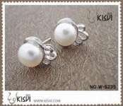 Fashion Jewelry 925 Sterling Silver Earring with Imitated Pearl W-S235
