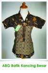 Blus Remaja batik Kancing Besar