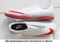 Sepatu Futsal Nike MERCURIAL Nani Putih-Merah ( UK 39-43)