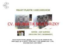 PALLET PLASTIK 110X110X14 CM