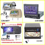 Car Video, headrest DVD, car DVD TV, rearview bluetooth GPS,  car media system