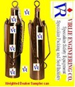Weighted bottle plug sampler / sampel can / astm Sampling Equipment. / Brass sus Weighted Beaker / Petroleum Oil Sampler