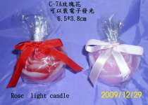 c-7a rose light candle