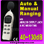 Digital Decibel Sound Level Meter,  40-130dB Auto/ Manual